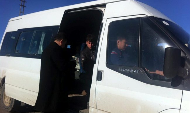 Hamur'da okul taşıtları denetlendi