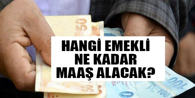 Hangi emekli kaç lira alacak?