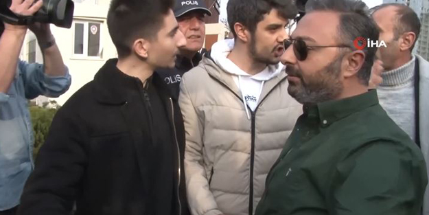 Hani ifade özgürlüğünüz? 6'lı masanın toplantısında pankart açan gençlere müdahale!