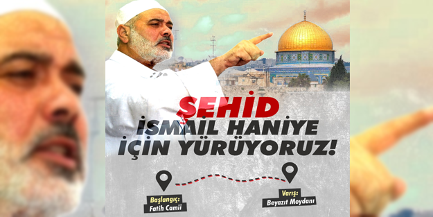 Haniye için bu akşam gıyabi cenaze namazı ve yürüyüş düzenlenecek