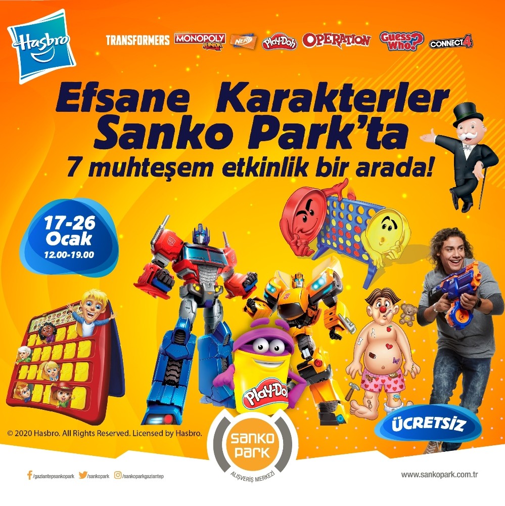 Hasbro World birbirinden eğlenceli oyunları ile SANKO PARK’ta 