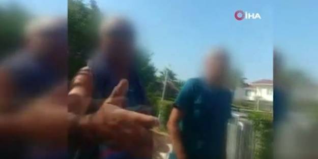 Haşema ile havuza girmesi engellenen kadına çirkin sözler: Sıkıysa gir