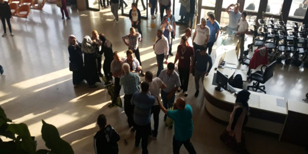 Hastane bir anda savaş alanına döndü