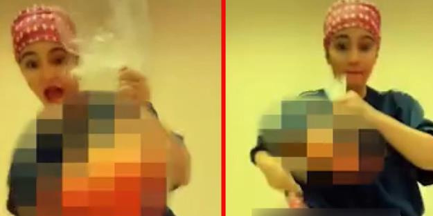 Hastalardan aldığı dokularla çektiği videoyu TikTok'ta paylaşan cerraha tepki yağdı