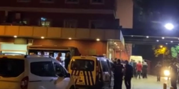 Hastane bahçesinde silahlı kavga