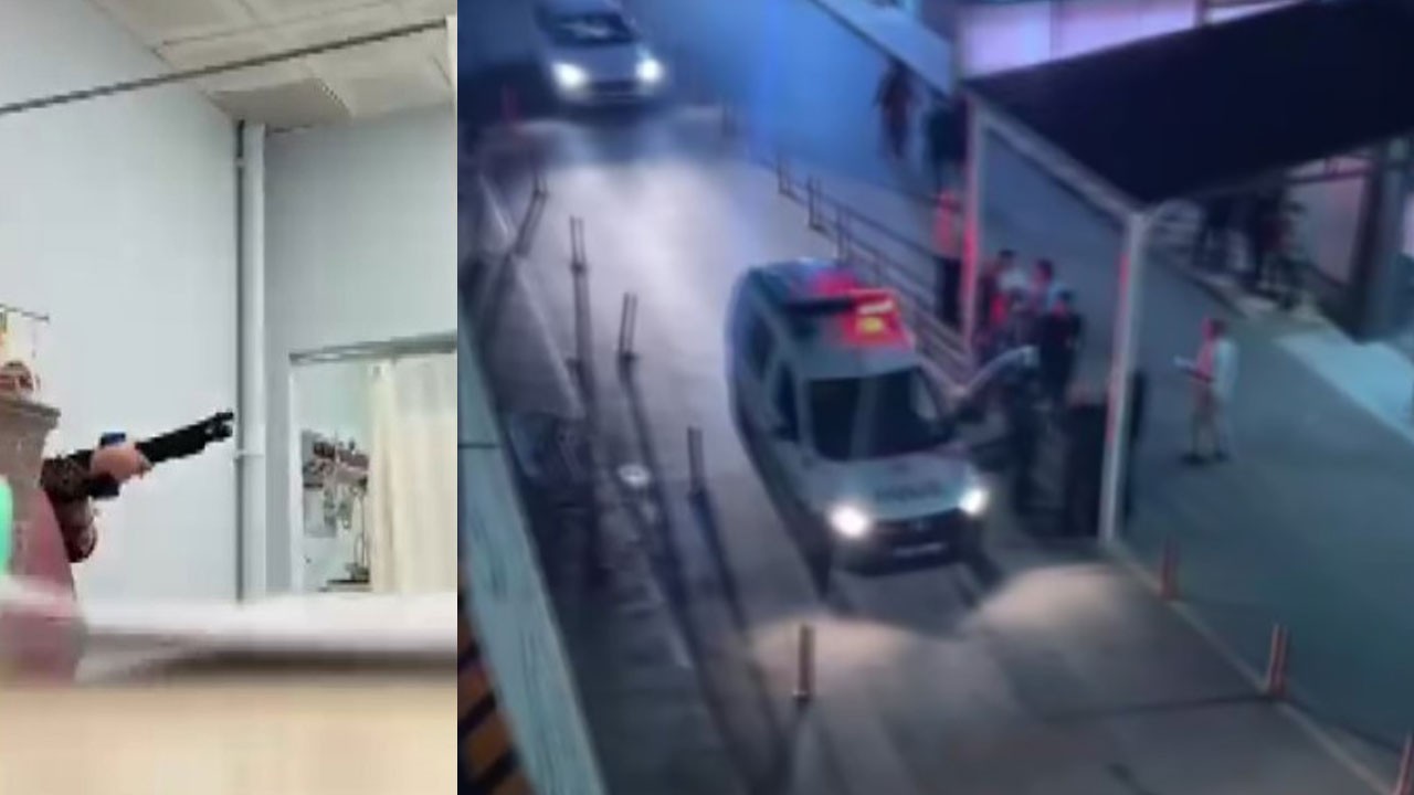 Hastane çalışanlarını pompalı tüfekle rehin aldı! Dehşet anları görüntülendi