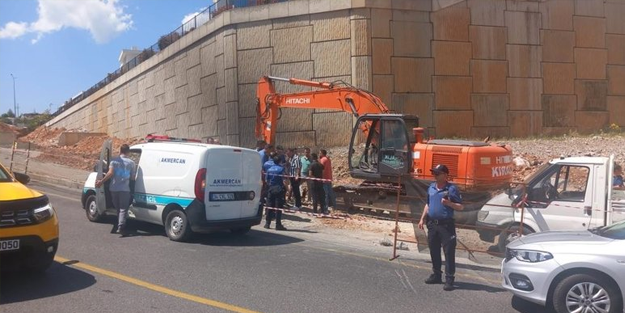 Hastane girişinde doğal gaz hattı patladı!