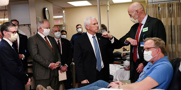 Hastane görüntüsüyle tepki çeken Mike Pence'ten itiraf