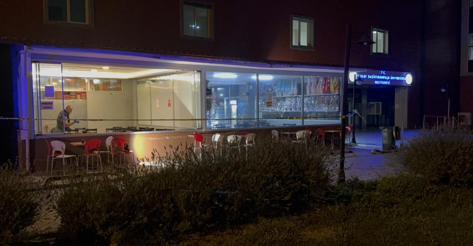 Hastane kantinine silahlı saldırı