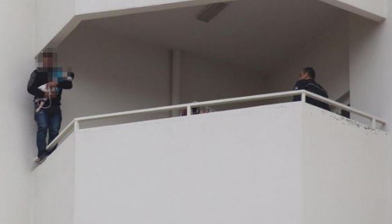 Hastanede bebeğiyle intihara kalkıştı