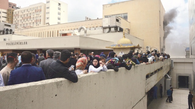 Hastanede yangın korkusu