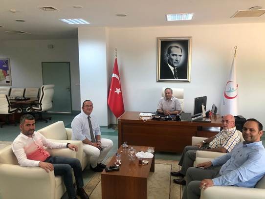 Hastaneden Başhekim Şen’e ziyaret 