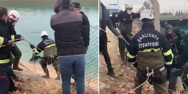 Hastanenin güvenlik görevlilerinden kaçan şahıs sulama kanalında boğuldu!