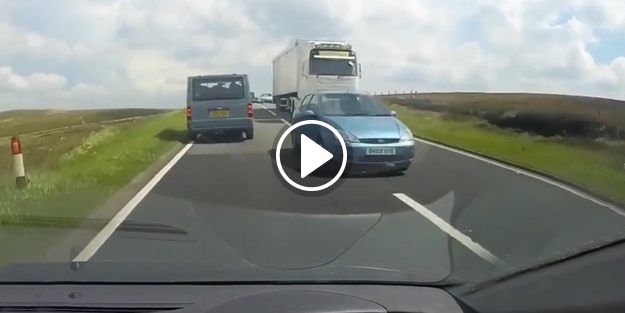 Hatalı sollama yaptı, büyük tehlike oluşturdu!