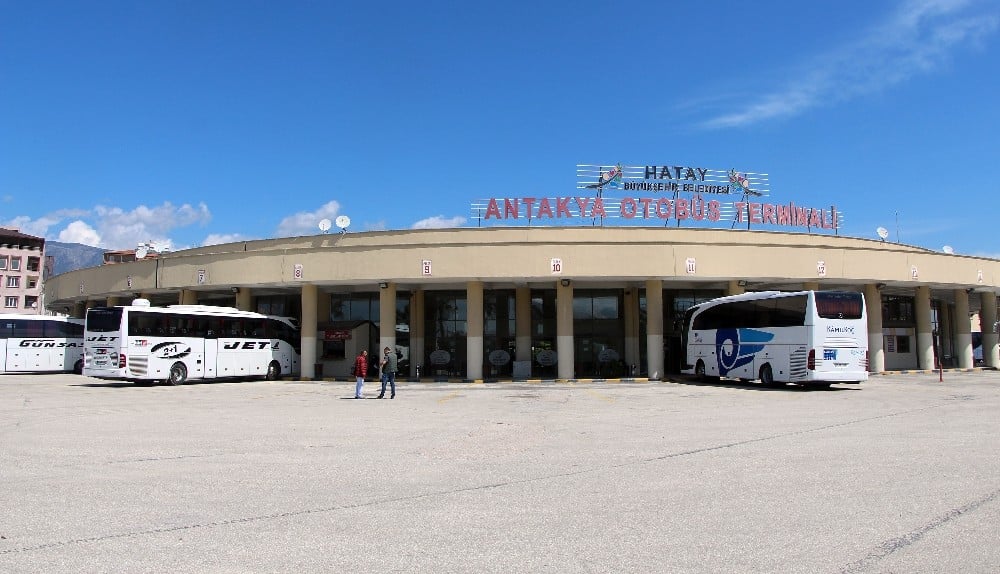 Hatay otogarında sessizlik hakim 