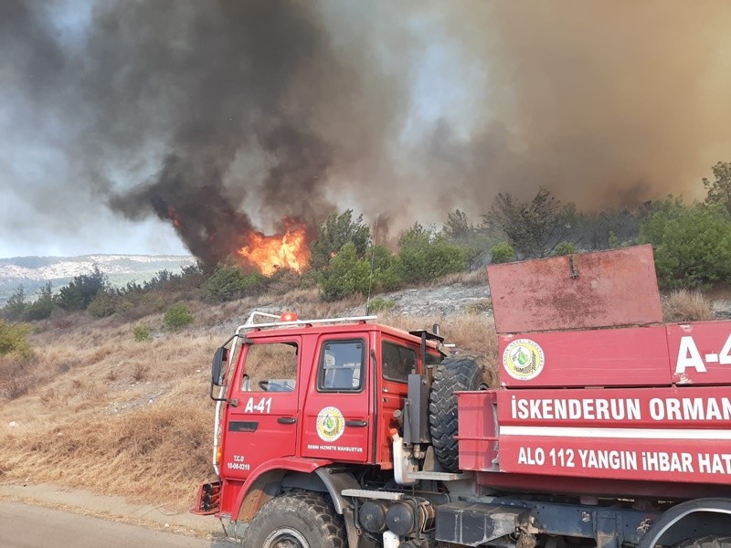 Hatay yine yanıyor! Müdahale başladı