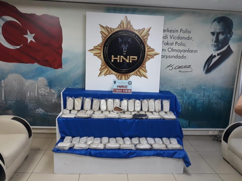 Hatay’da 31 kilo esrar ele geçirildi 