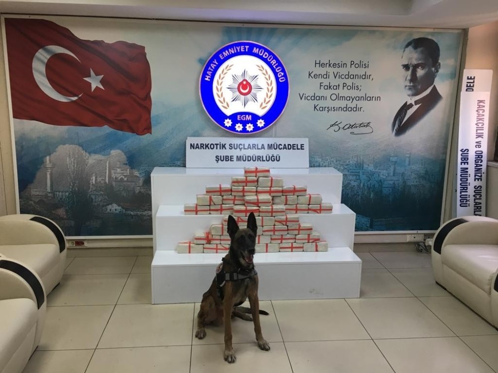 Hatay’da 40 kilo eroin ele geçirildi 