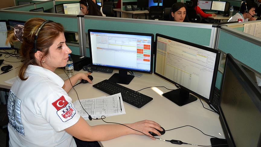 Hatay'da acil çağrıların yüzde 97,5'i asılsız