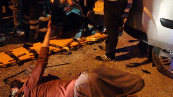 Hatay'da gece yarısı korkutan kaza: 2 kişi yaralı