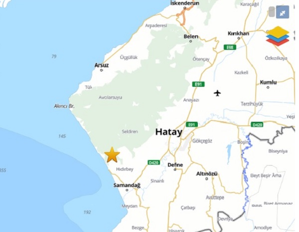 Hatay'da korkutan deprem