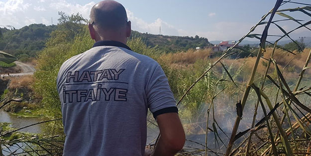 Hatay'da korkutan yangın