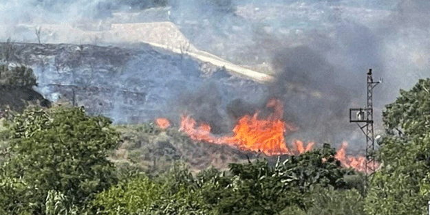Hatay'da korkutan yangın
