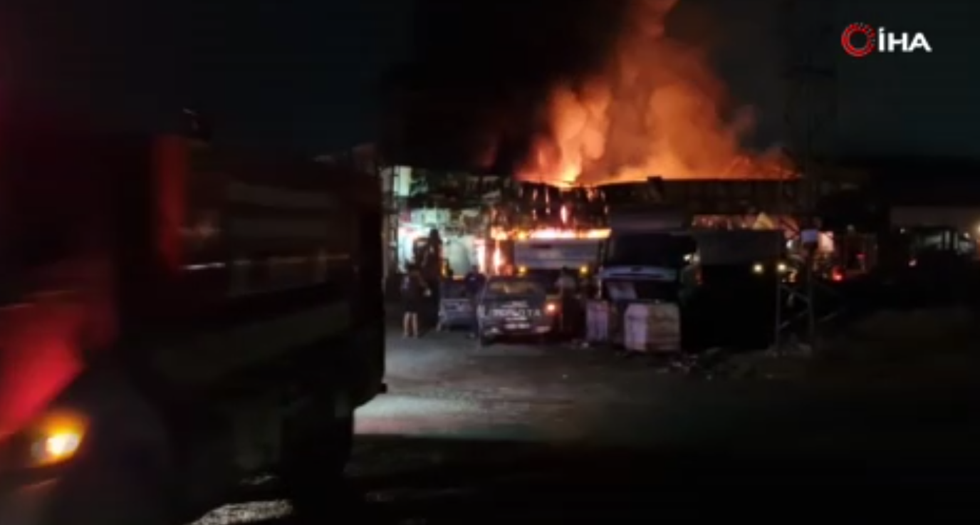 Hatay'da korkutan yangın