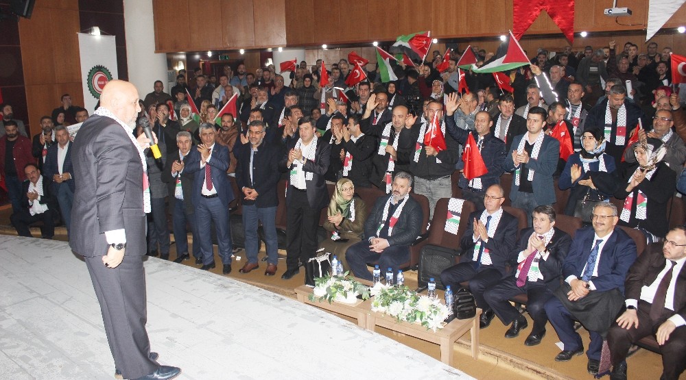 Hatay’da ‘Kudüs için ayaktayız, Filistin için buradayız’ programı düzenlendi 
