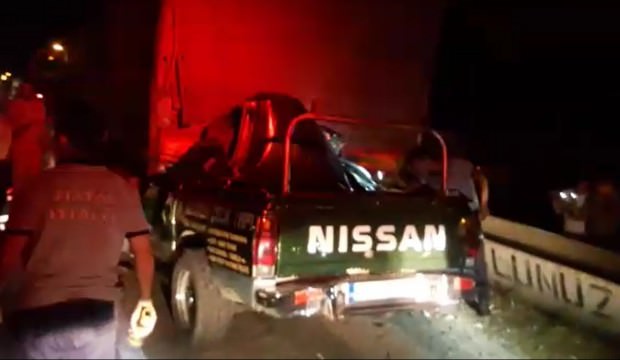 Hatay’da TIR'a çarpan sürücü hayatını kaybetti