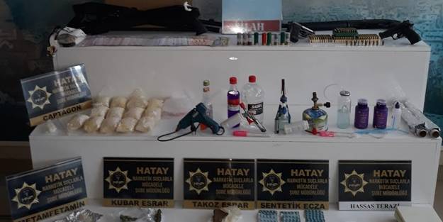 Hatay'da uyuşturucu operasyonu