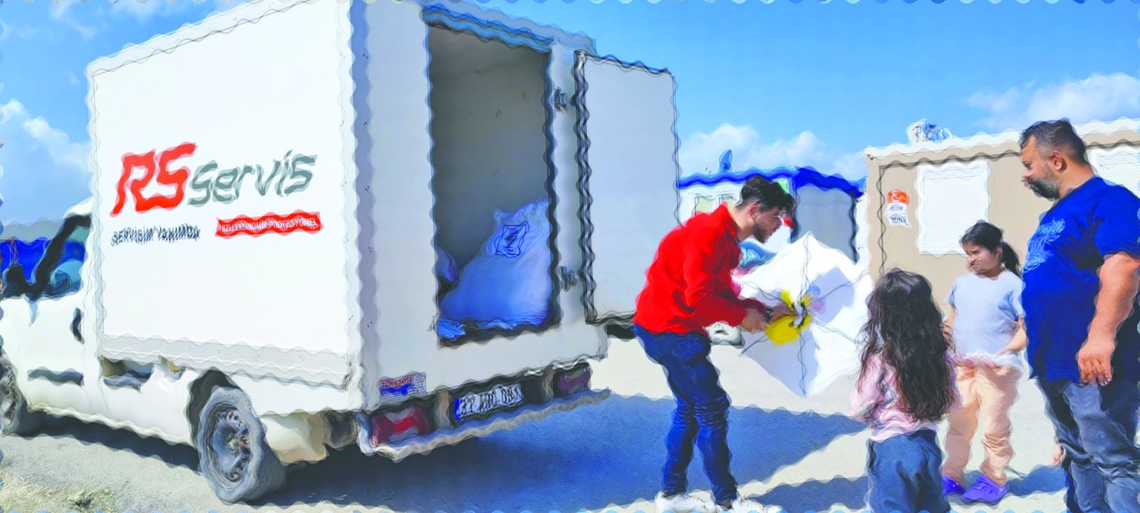 Hatay’daki çocuklarla gökyüzünü renklendirdiler