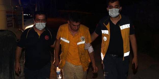 Hatay'daki orman yangınında 2 itfaiye eri dumandan etkilendi