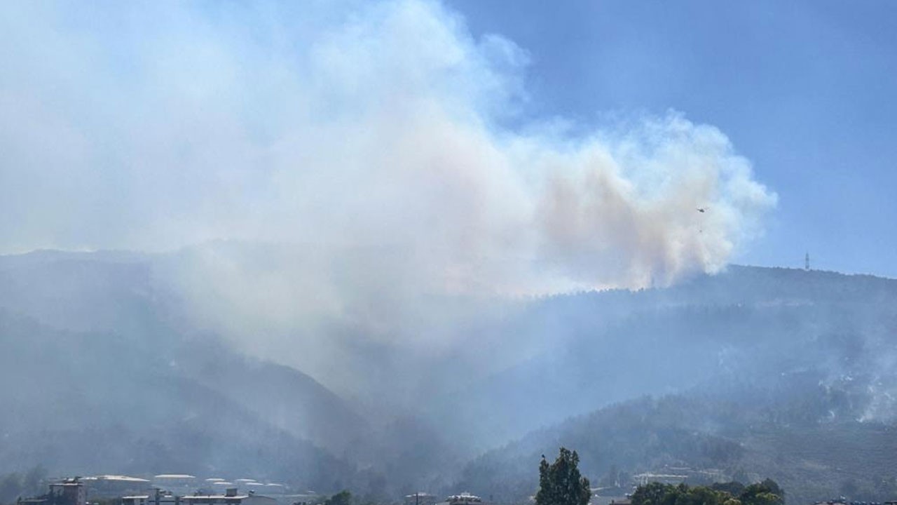 Hatay'daki yangın 30'uncu saatinde