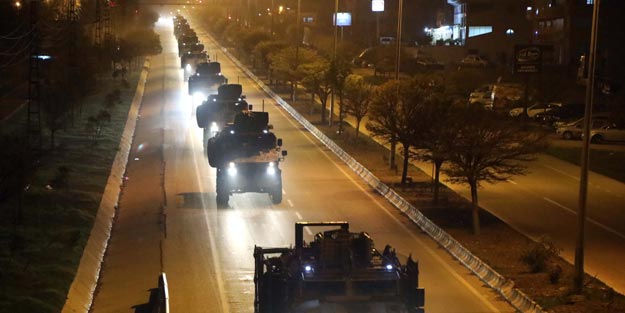Hatay'dan yola çıkan zırhlı araçlar sınıra ulaştı