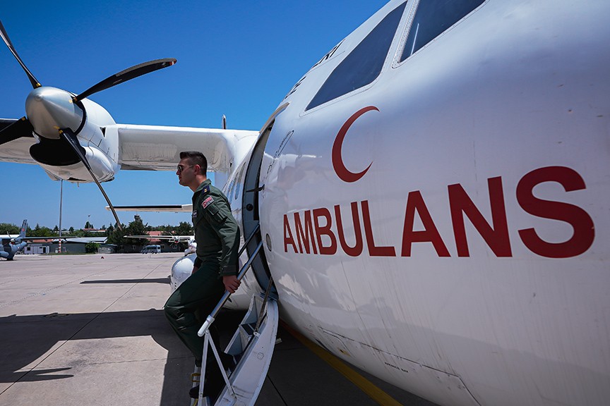Hava Kuvvetleri’nin uçağı bu kez organ nakli için havalandı!