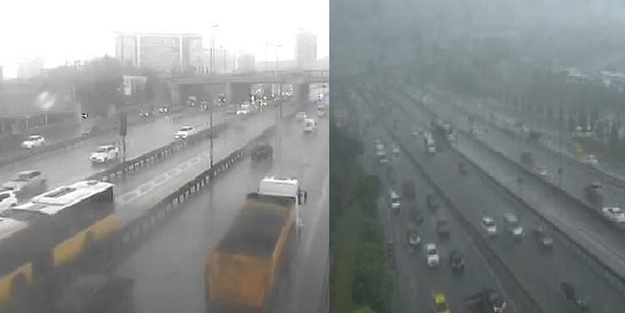 Hava tahminlerinde yoktu! İstanbullulara yağmur sürprizi