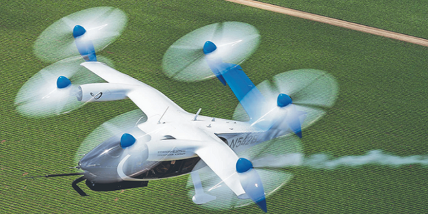 Hava taksi ortaya çıktı! Sadece ve sadece su buharı yayarak 841 kilometre uçtu