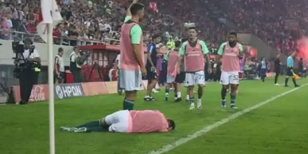 Havai fişek derbi iptal ettirdi