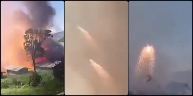 İşte havai fişek fabrikası patlama anı (VİDEO)