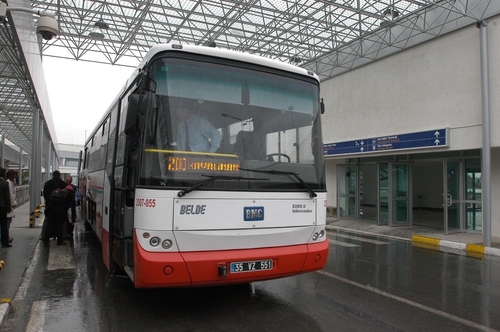 Havalimanı otobüs seferleri şehir içine yönlendirildi 
