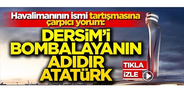 Havalimanı tartışmasına çarpıcı yorum! 