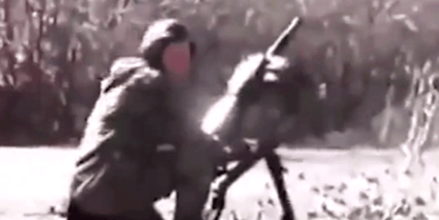 Havan topunu atarken “Allahu Ekber” diye bağıran Ukraynalı asker gündem oldu!