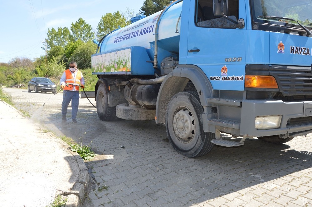 Havza’da cadde ve sokaklara sessizlik hakim 