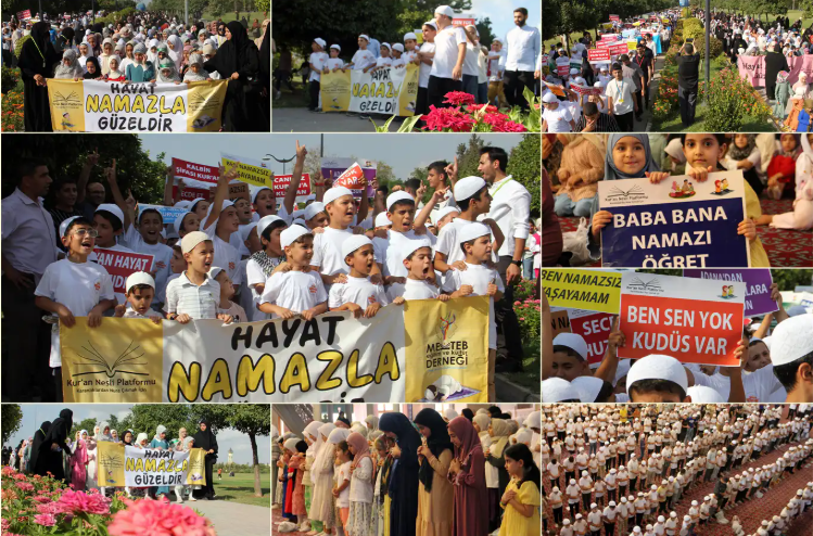 Hayat Namazla Güzeldir! Binlerce çocuk bir araya geldi