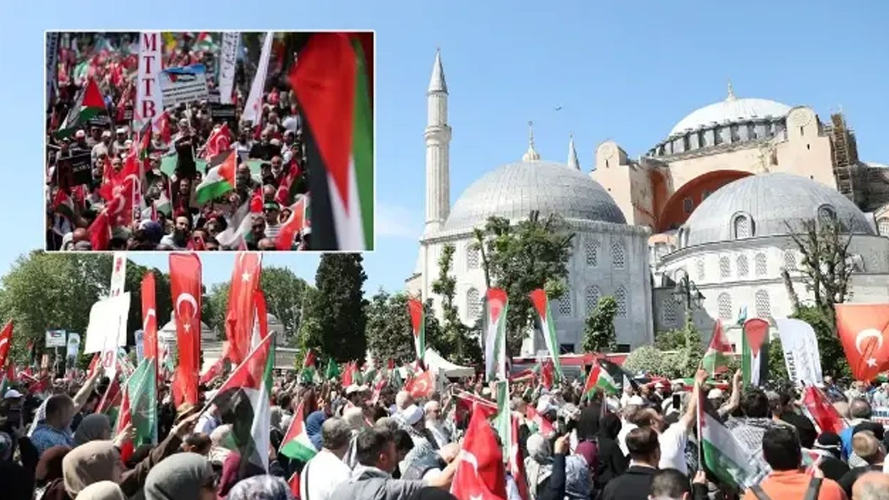 Sumud ve Özgürlük filolarına destek için yürüyüş başladı