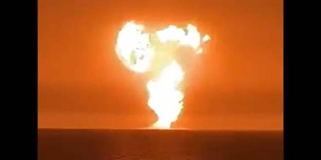 Hazar Denizi'nde şiddetli patlama!