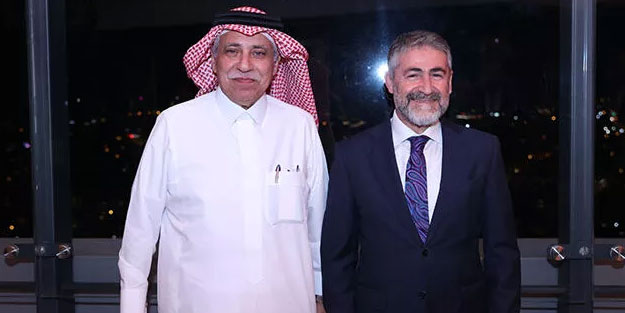 Hazine ve Maliye Bakanı Nebati Suudi Arabistanlı heyetle görüştü