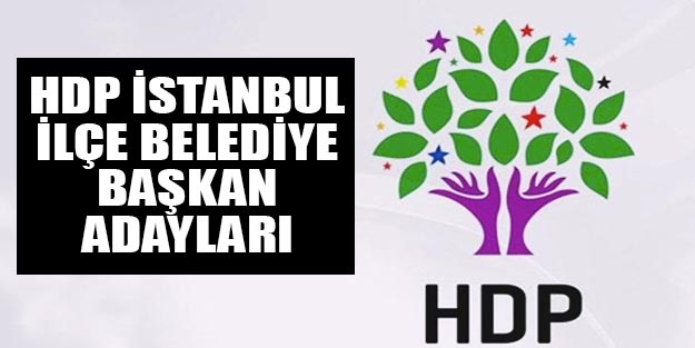 HDP İstanbul ilçe belediye başkan adayları 2019