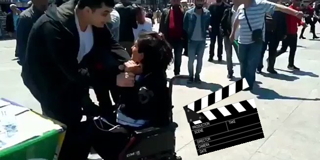 HDP standında bıçaklı 